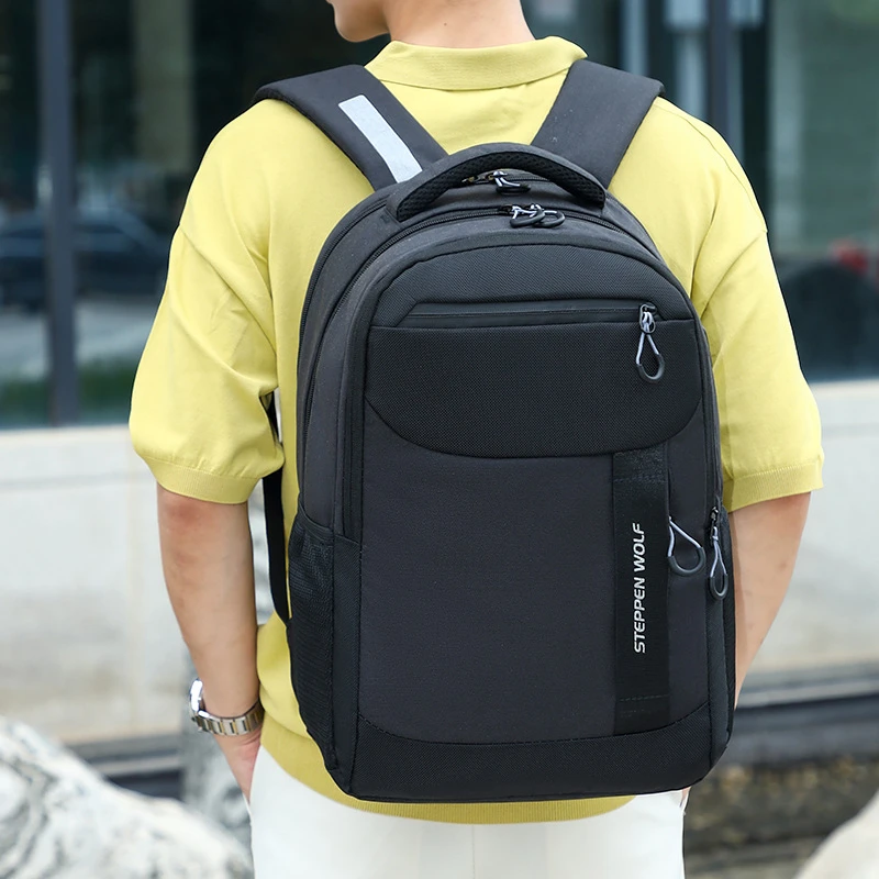 双肩包时尚潮流男士背包大学生大容量旅行电脑女高中初中学生书包