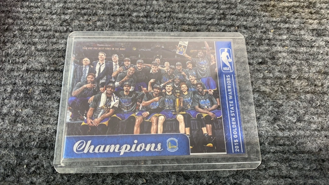勇士全家福 捧杯夺冠 2014-15年总冠军 库里克莱追梦 正版球星卡