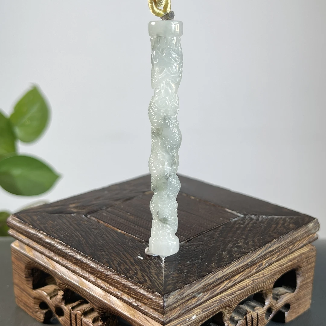 JTA12-26 天然缅甸A货翡翠 盘龙柱