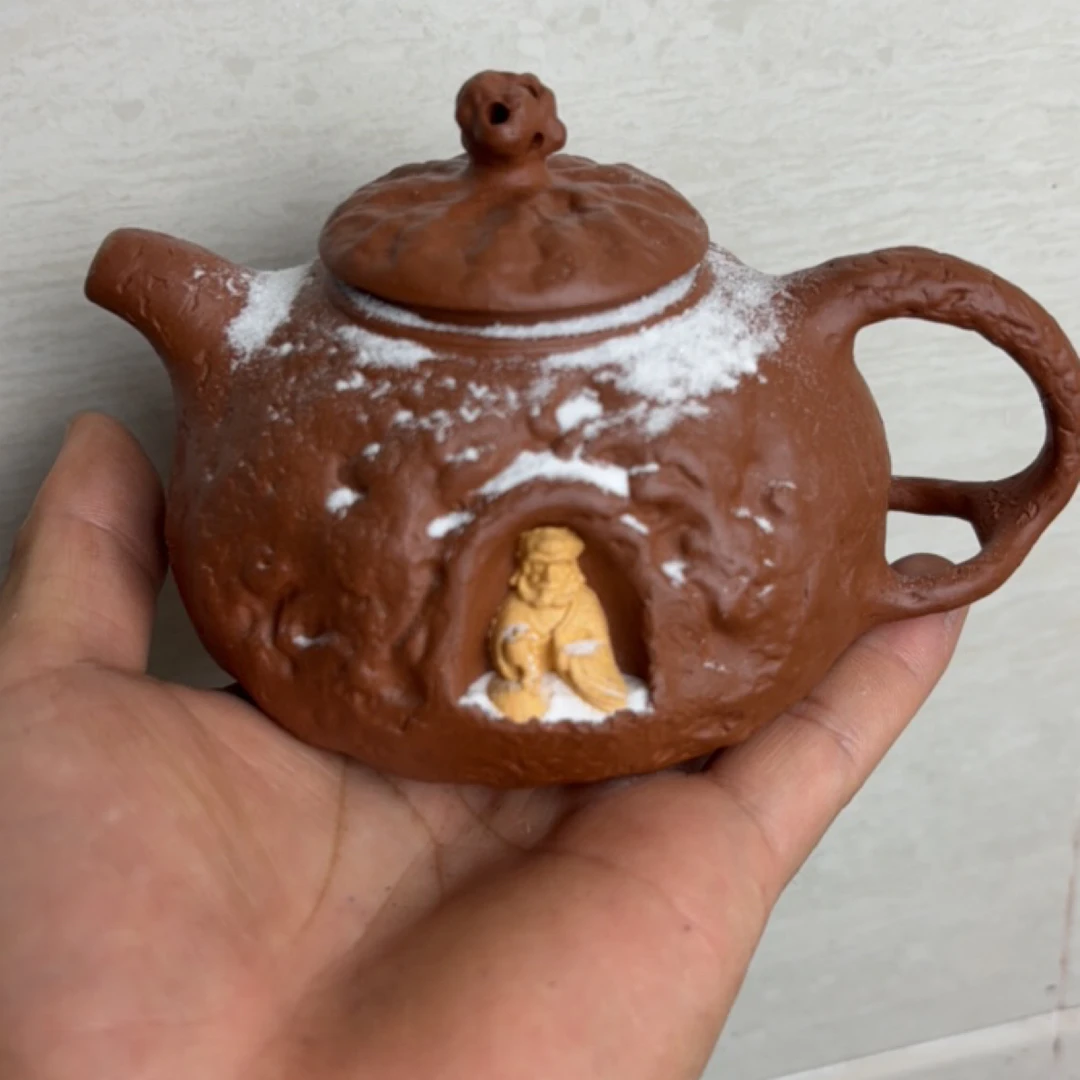 朱泥供春壶220cc左右瑕疵不挑