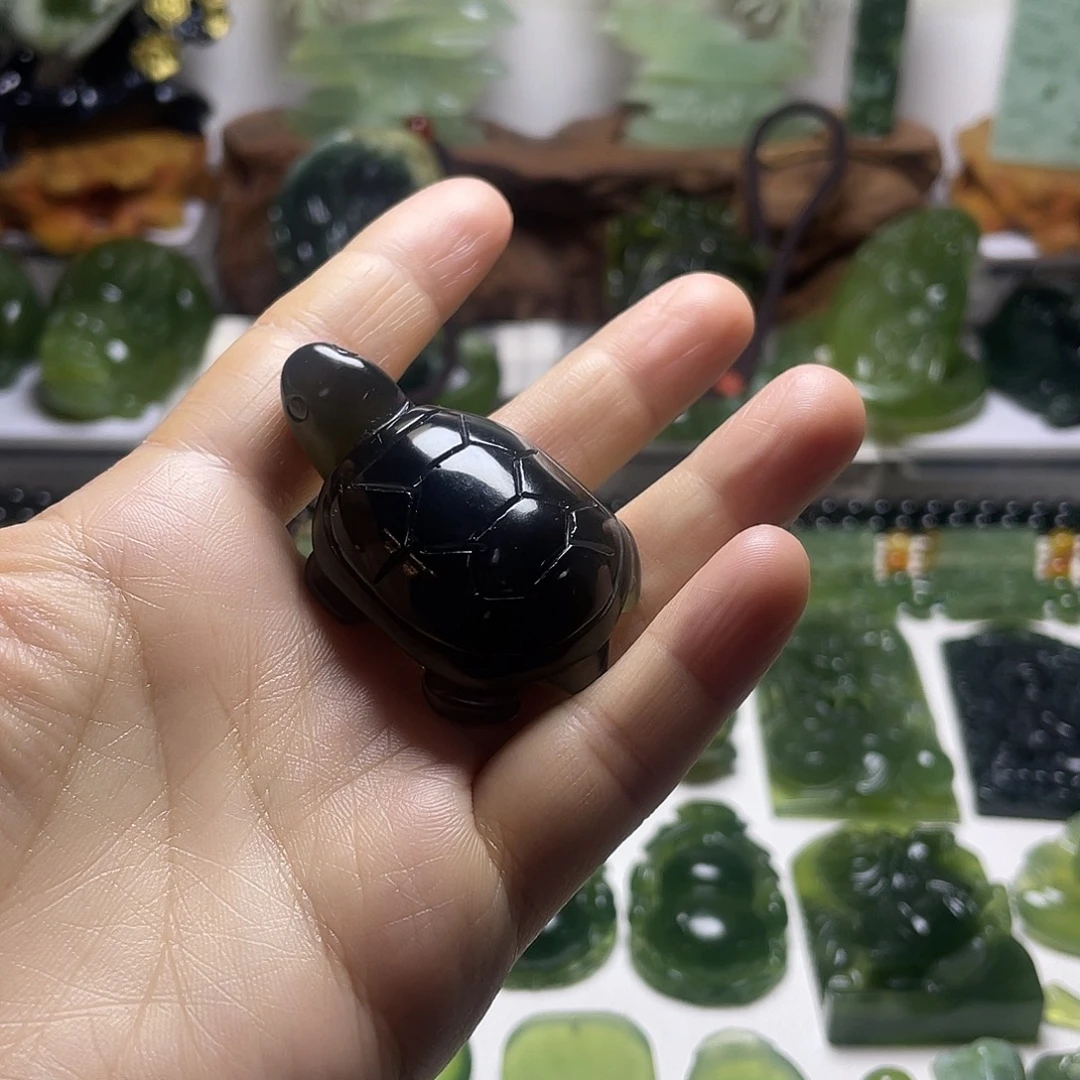 蛇纹石玉未镶嵌手把