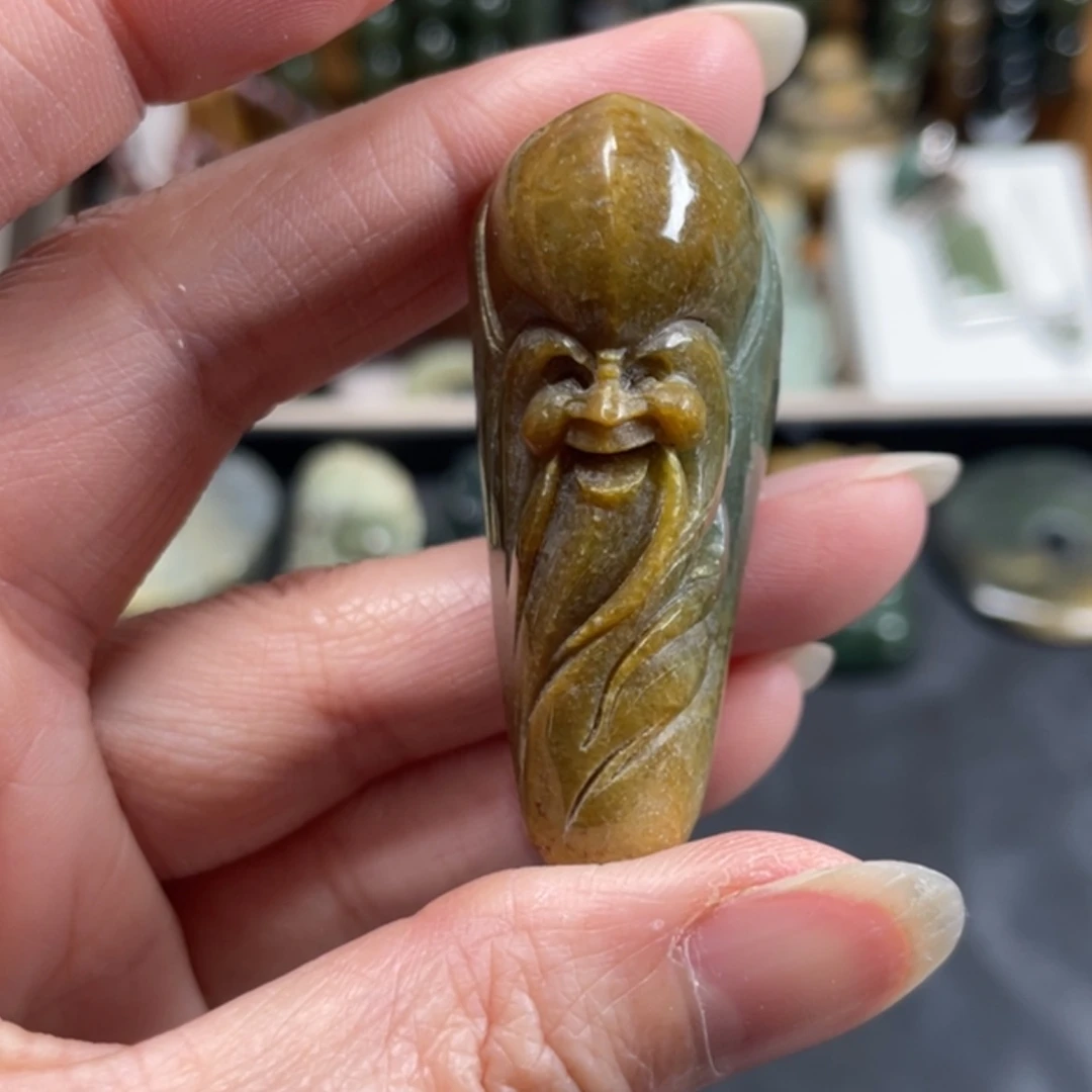 【闪购商品】岫岩河磨玉（透闪石质玉）挂件未镶嵌