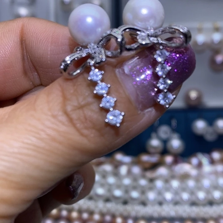 首饰珠宝银S925镶嵌淡水珍珠