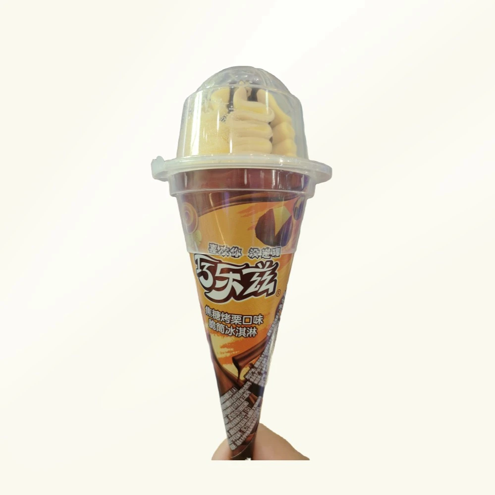 伊利焦糖烤栗口味脆筒（85克）