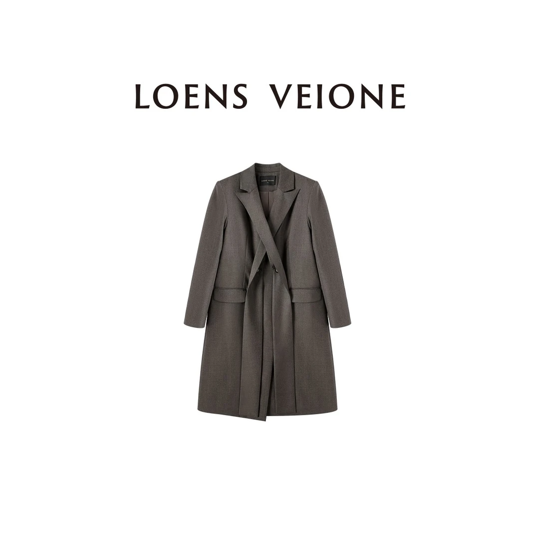 LOENS VEIONE/罗拉  意大利绵羊毛长款大衣24CVCK0069N