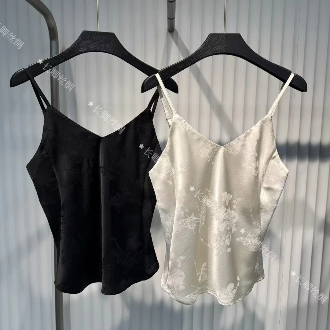 【倾云】高级感丝缎新中式新款设计感小众可外穿吊带W124