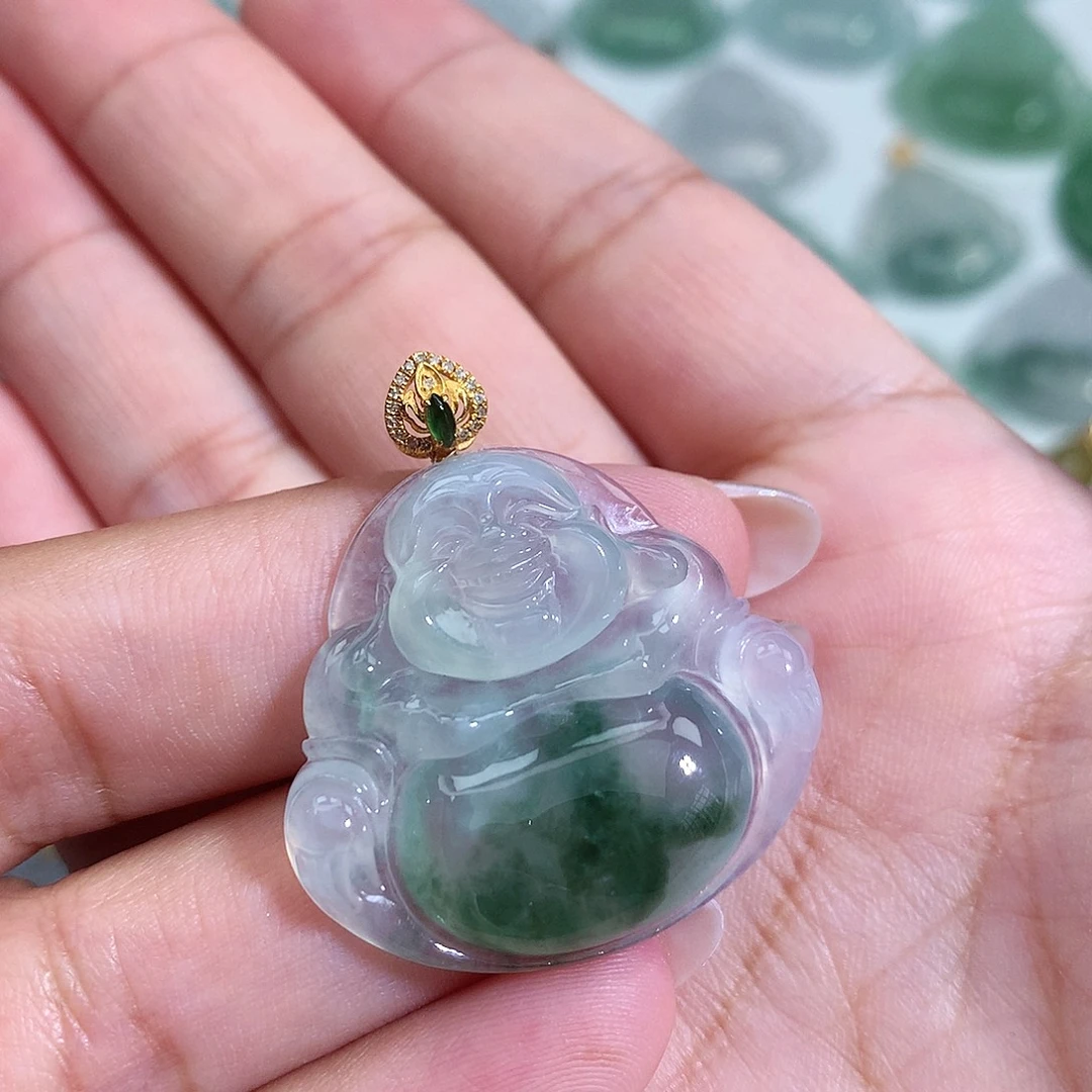 颈饰未镶嵌翡翠佛公
