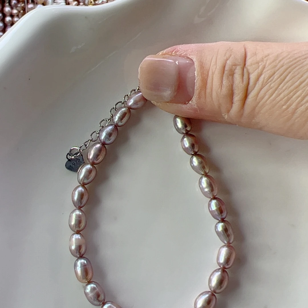 淡水珍珠手绳14K金镶嵌