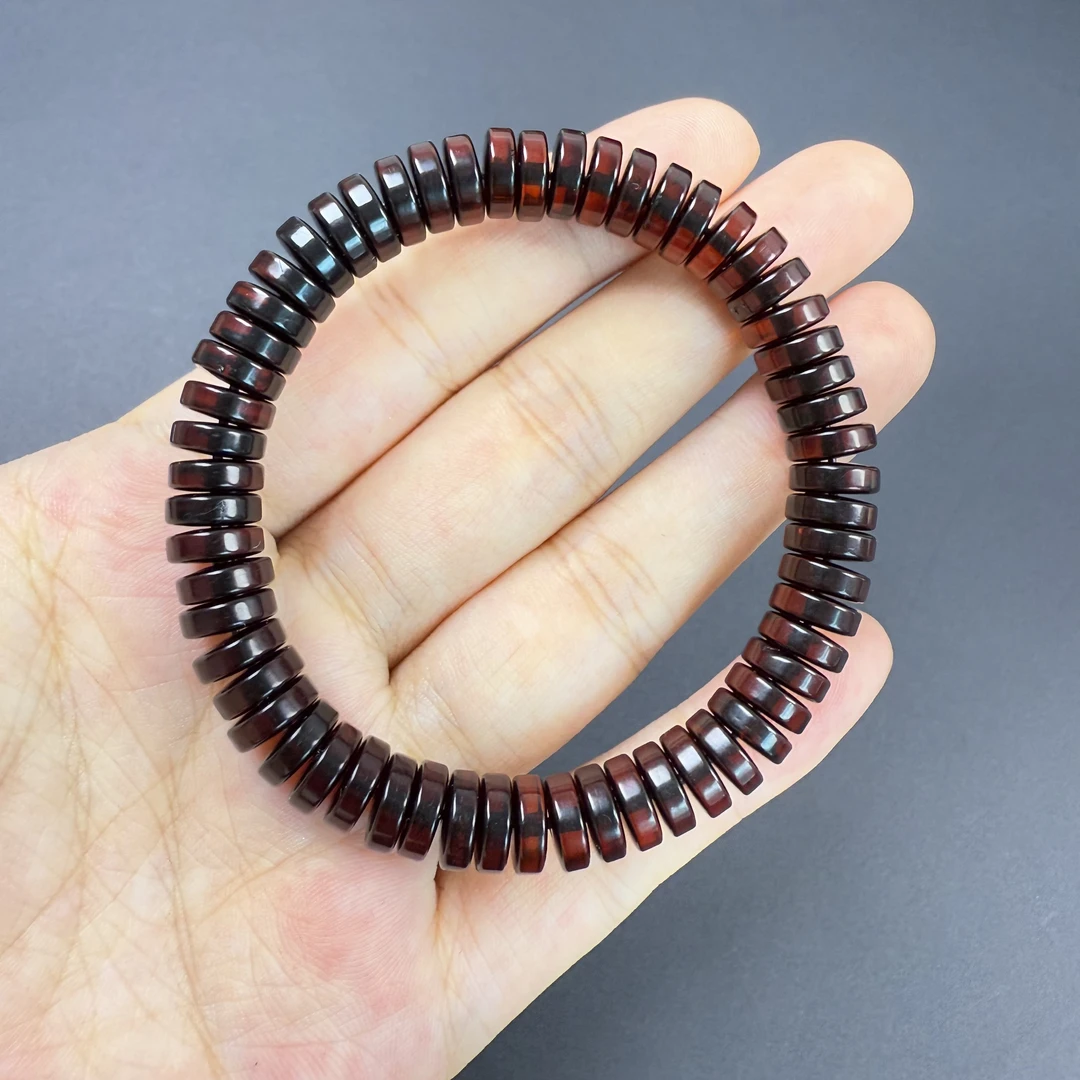 天然选矿血珀隔片手串8mm