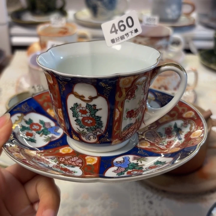 瓷片一套漂亮的咖啡杯460