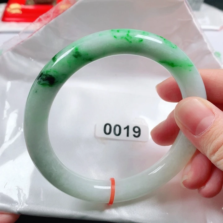 未镶嵌手镯翡翠缅甸天然A货翡翠手镯0019圈口62