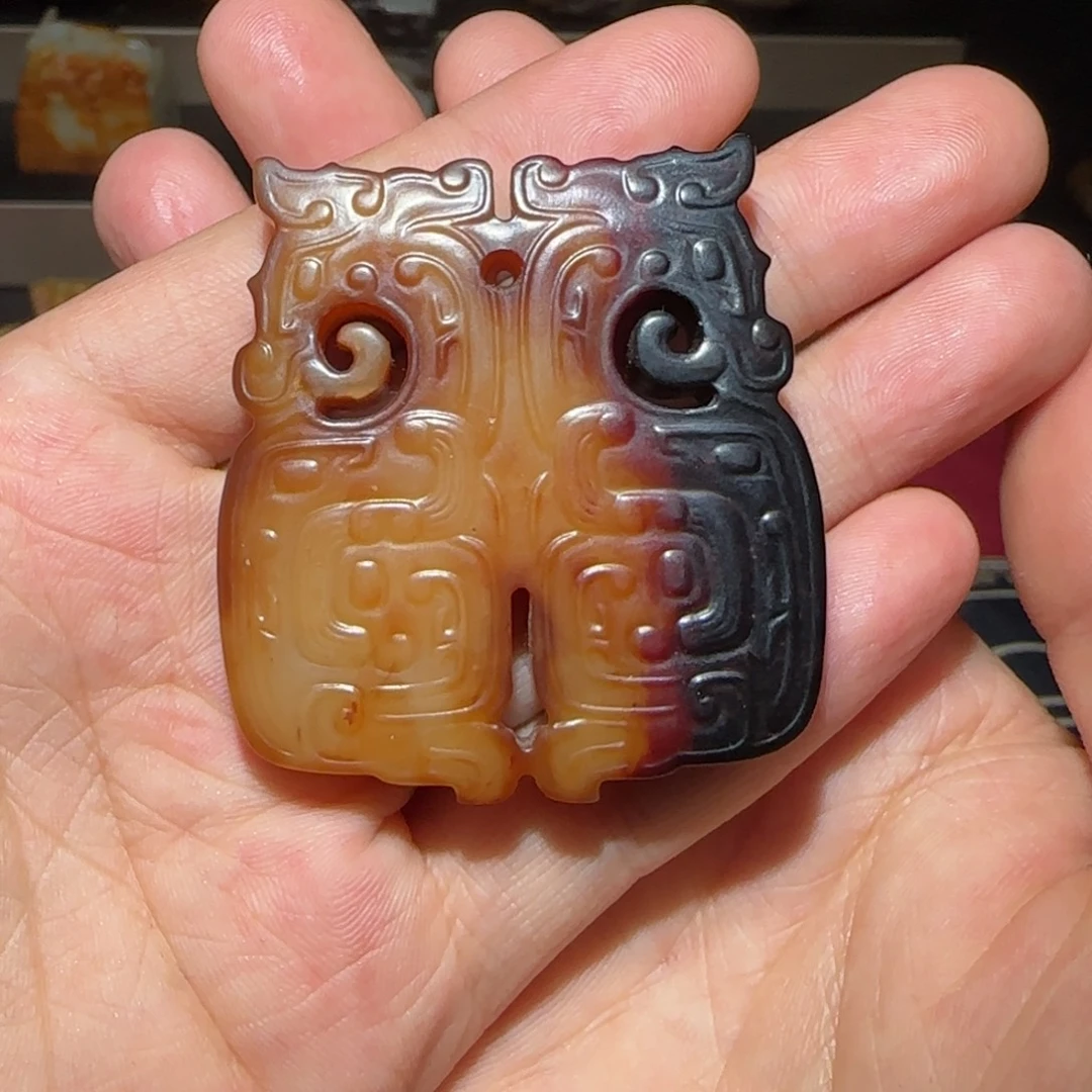 和田玉未镶嵌挂件