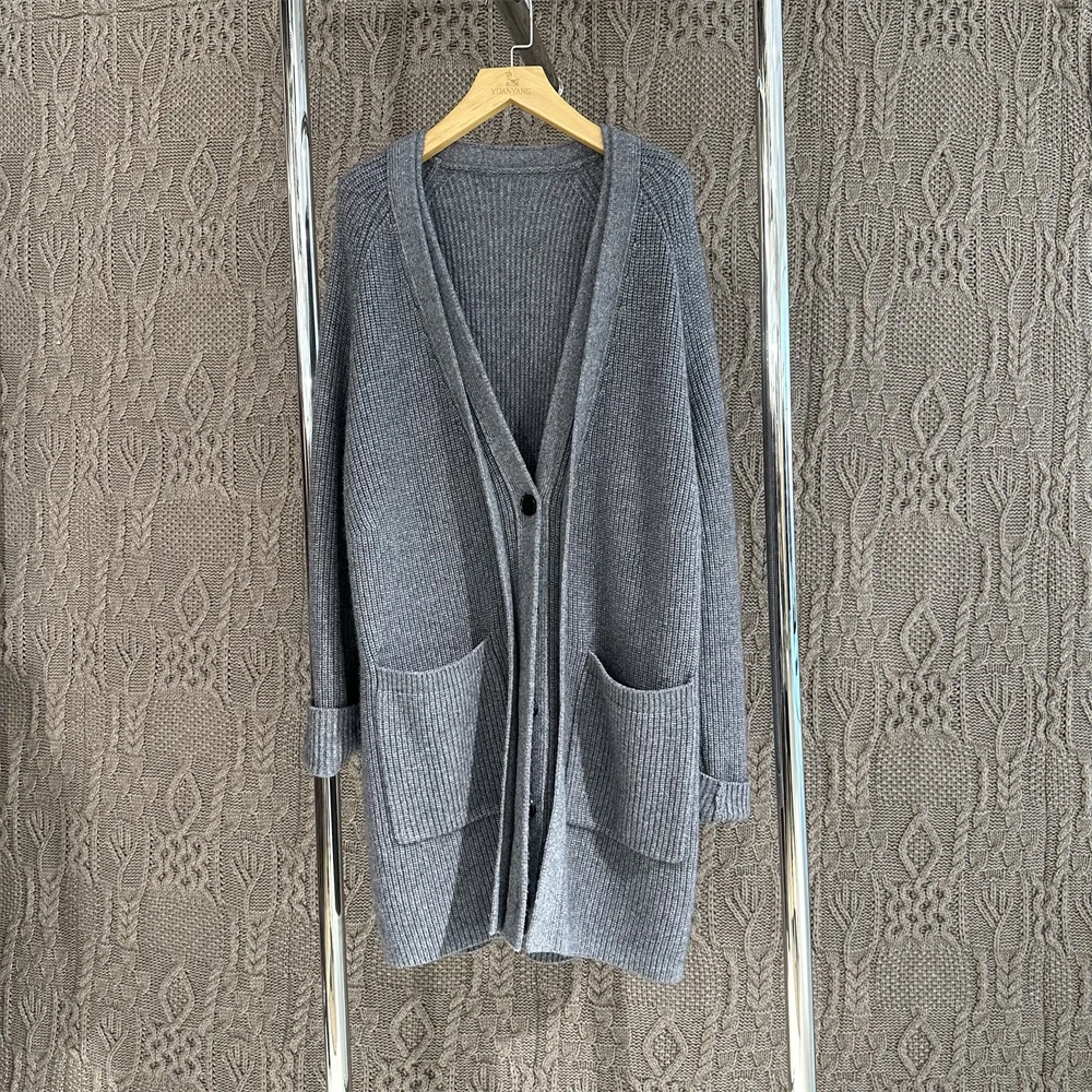 初昕 西栖美好资源分享-牦牛绒纯色 开衫款