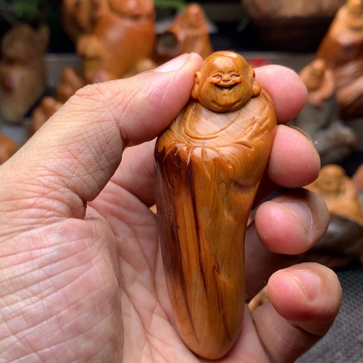 柏木（崖柏）崖柏陈化料手把件