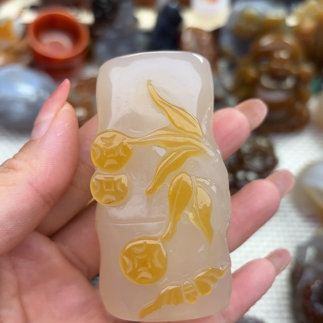 玛瑙/玉髓把件未镶嵌