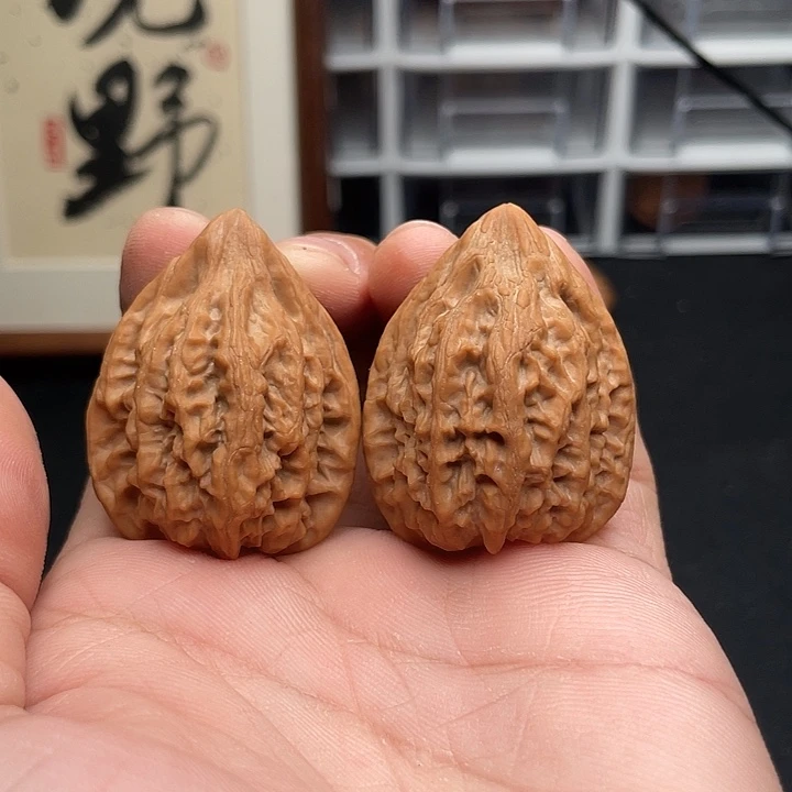 把件文玩核桃野生无名鸡心34