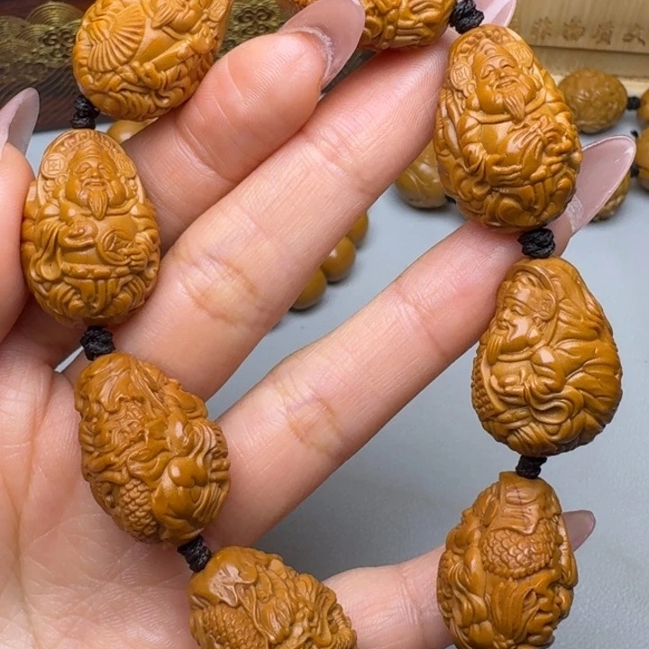 橄榄核手串/手链九龙财神