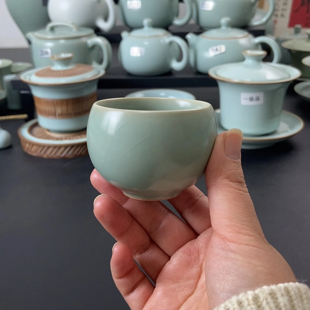 仿古釉龙蛋杯一级