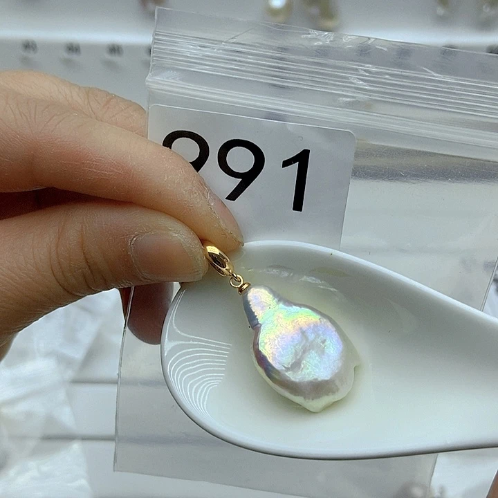 淡水珍珠颈饰银S925镶嵌