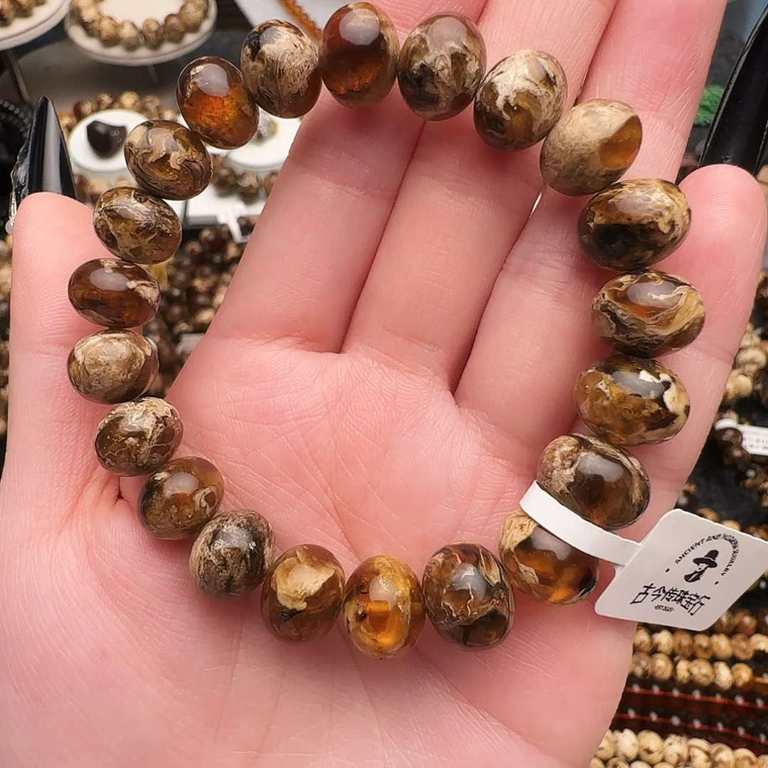 琥珀未镶嵌手链抚顺琥珀