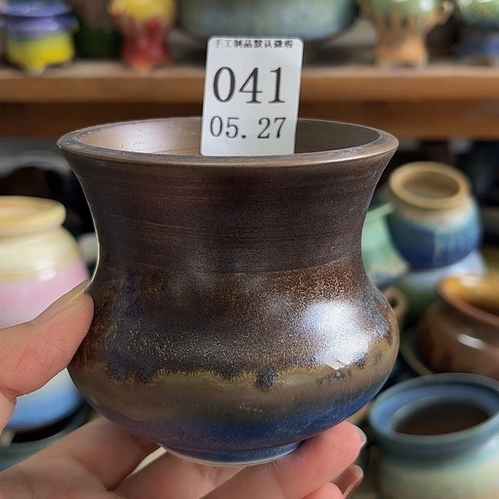 摆件景德镇陶瓷手工制作口8高8.5左右