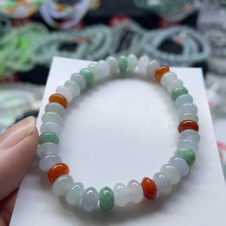 翡翠手链未镶嵌卡7