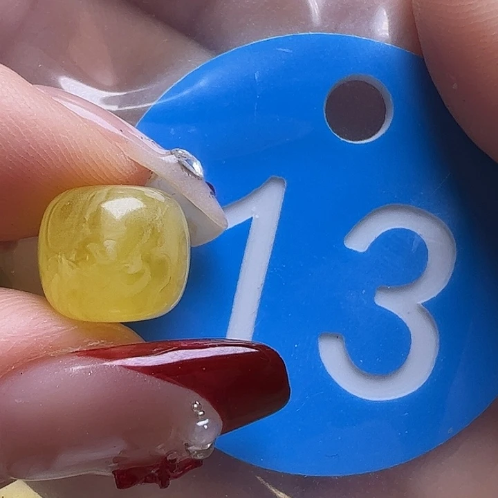 蜜蜡未镶嵌珠宝奇石9.8mm鸡油黄老型