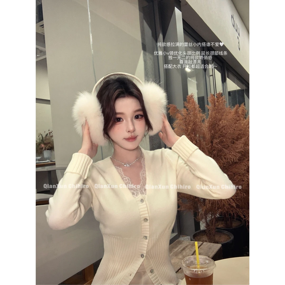 【千寻严选】秋冬时尚气质百搭轻奢洋气减龄设计感毛衣QXQ5MY7164A