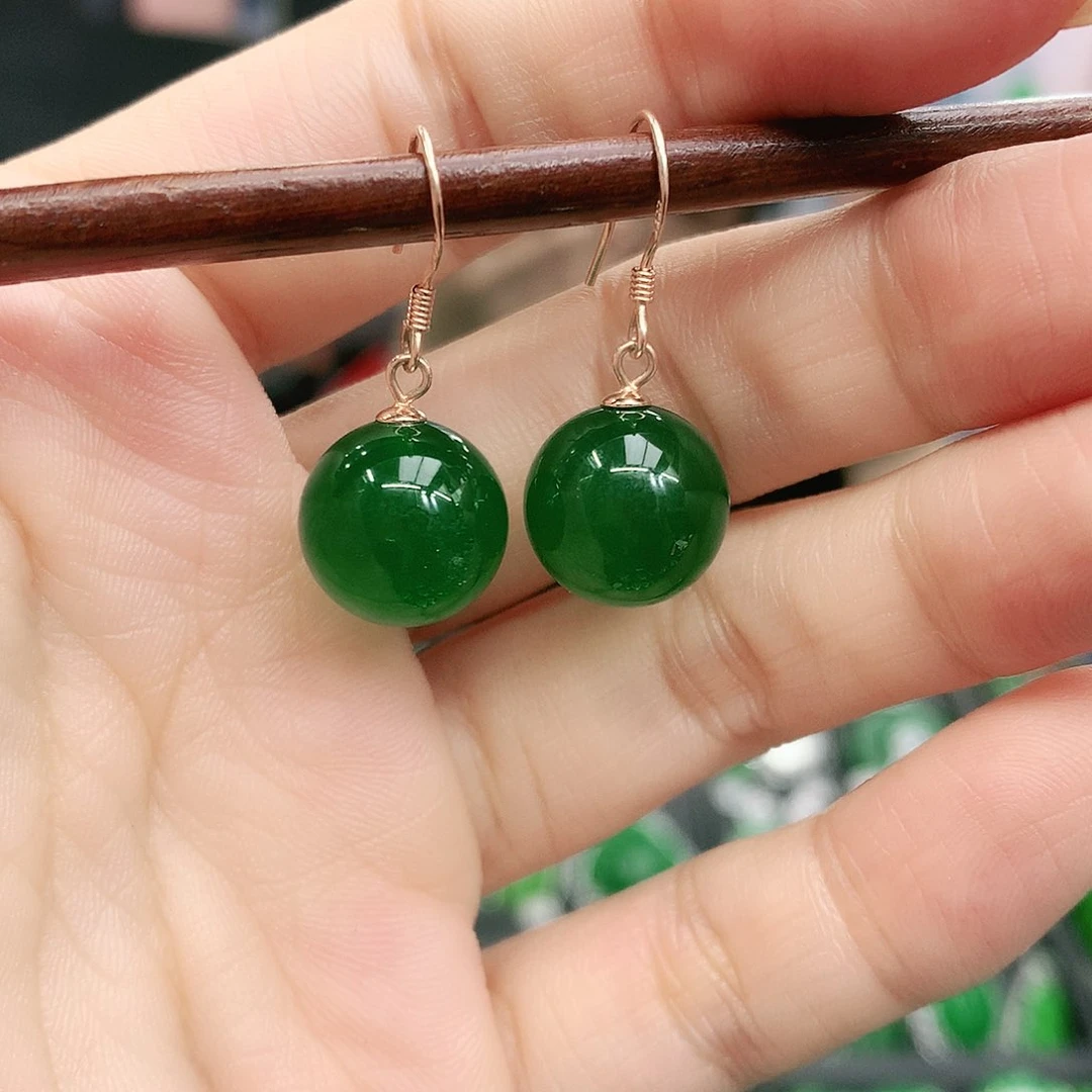 银S925镶嵌耳坠玛瑙/玉髓
