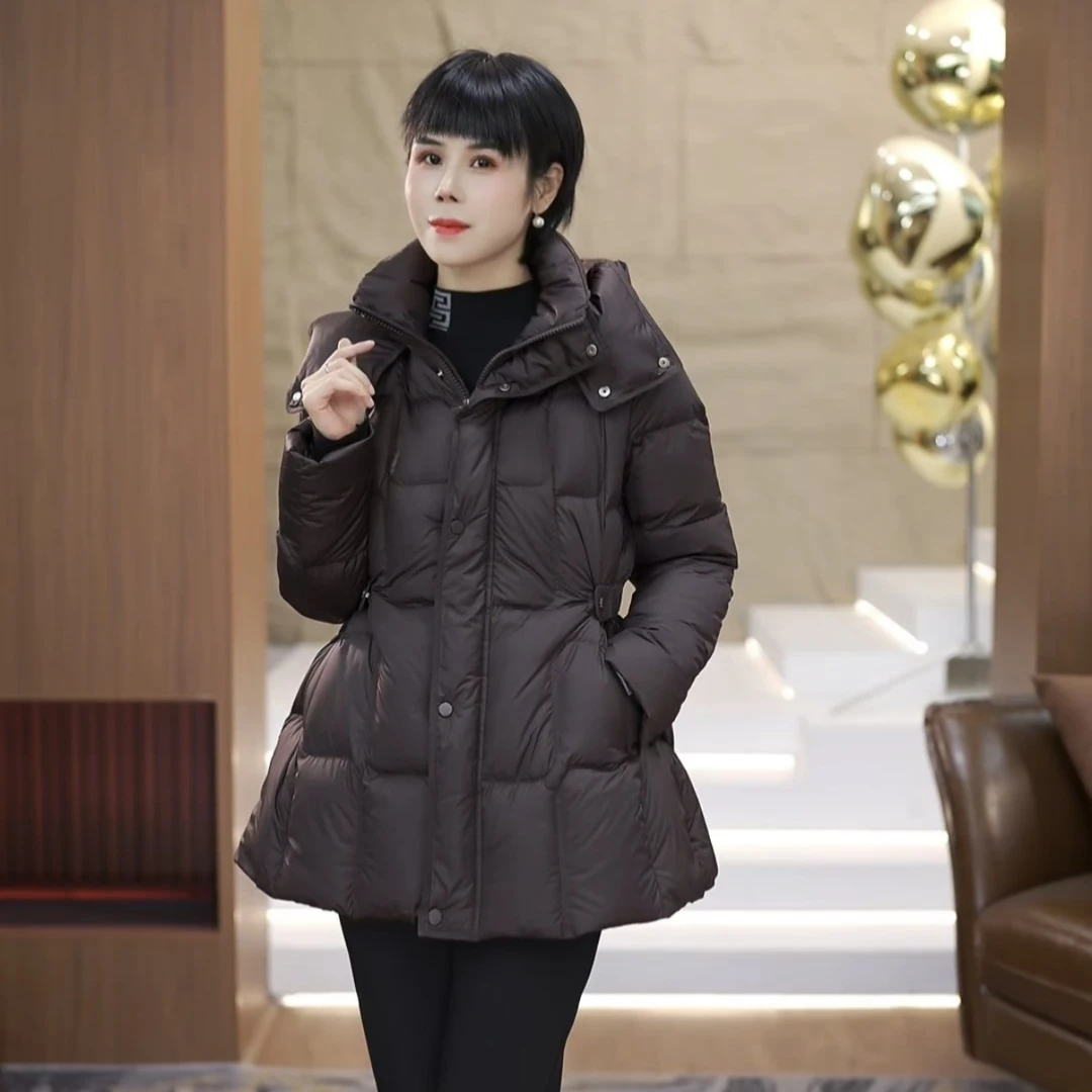 【渲渲推荐】DX-522冬季时尚百搭减龄长款羽绒服