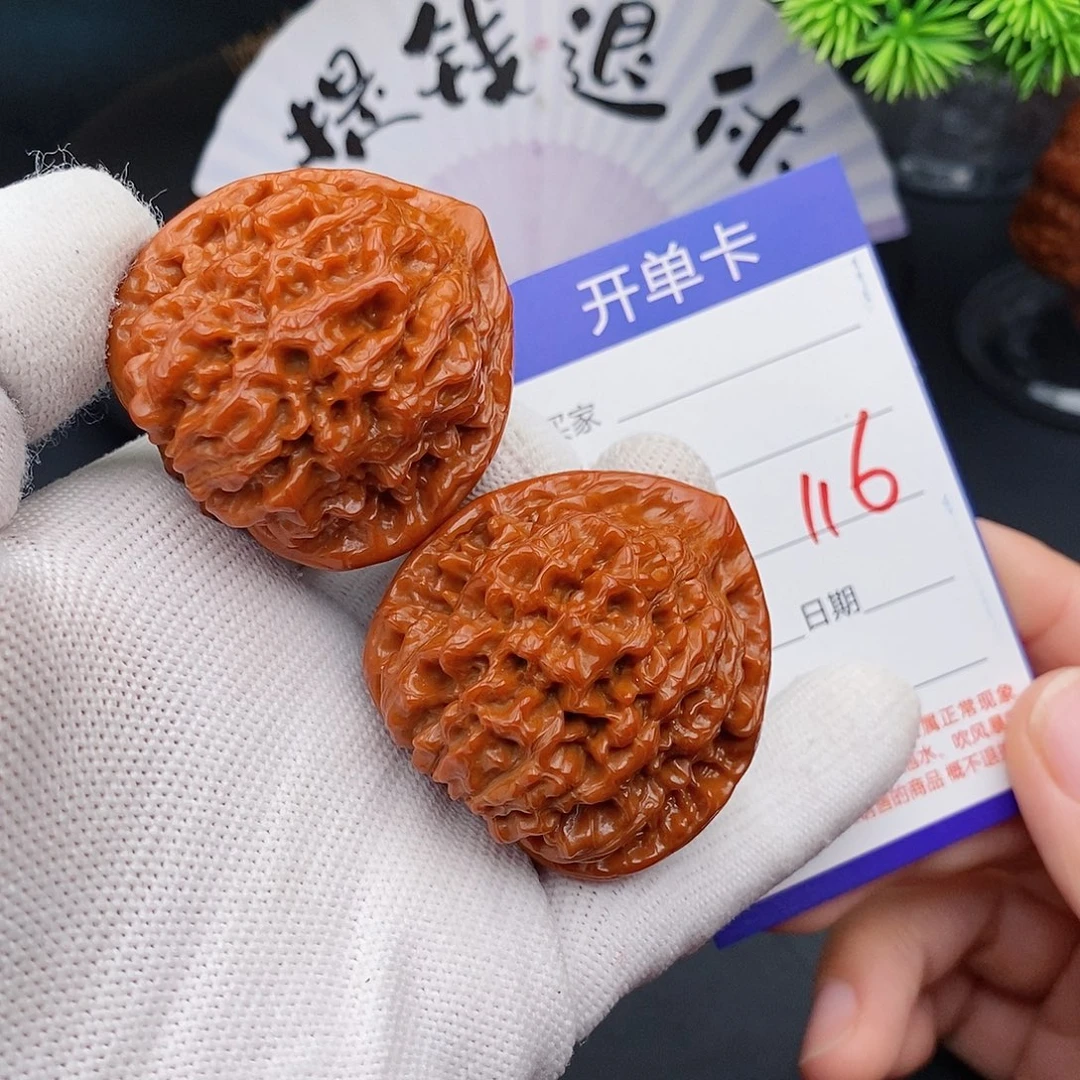 文玩核桃把件43官帽116