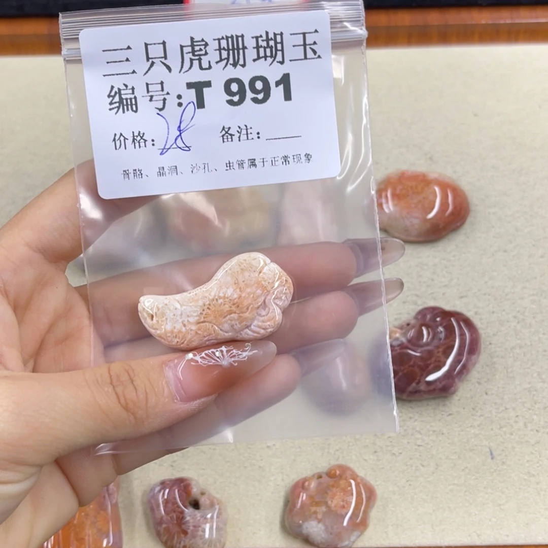 ****眠硅化珊瑚（珊瑚玉）h未镶嵌