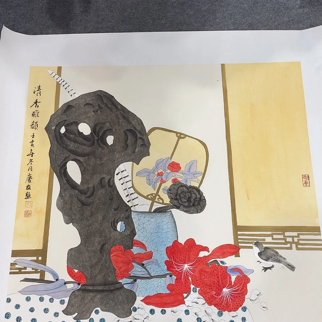 国画今天早上国画作品欣赏