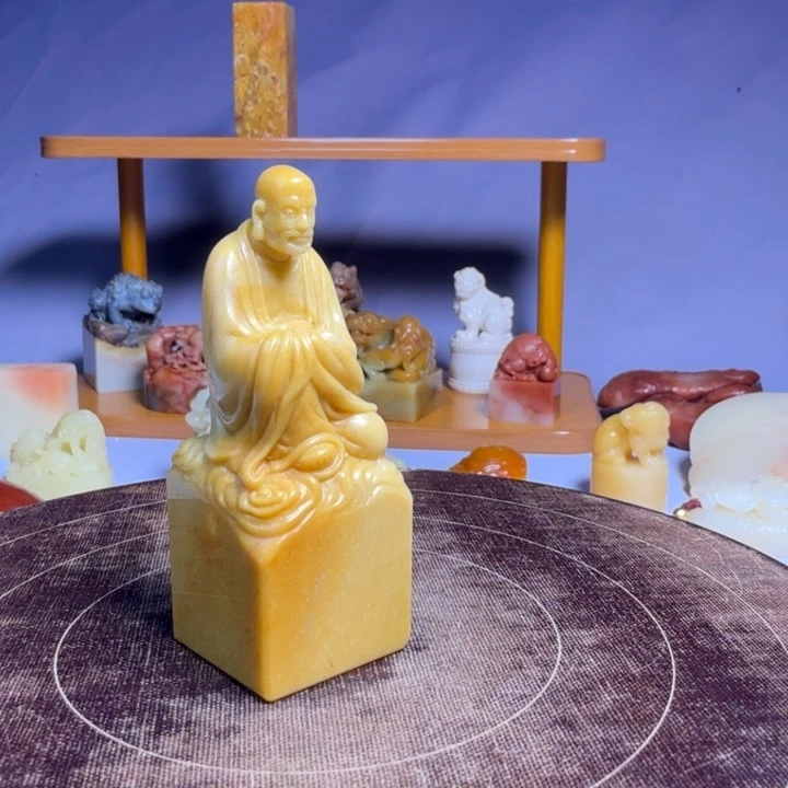 寿山石印石牛蛋石福利章