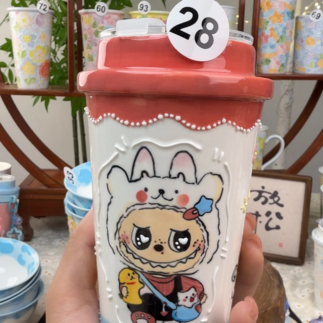 陶28景德镇手绘高温釉下彩