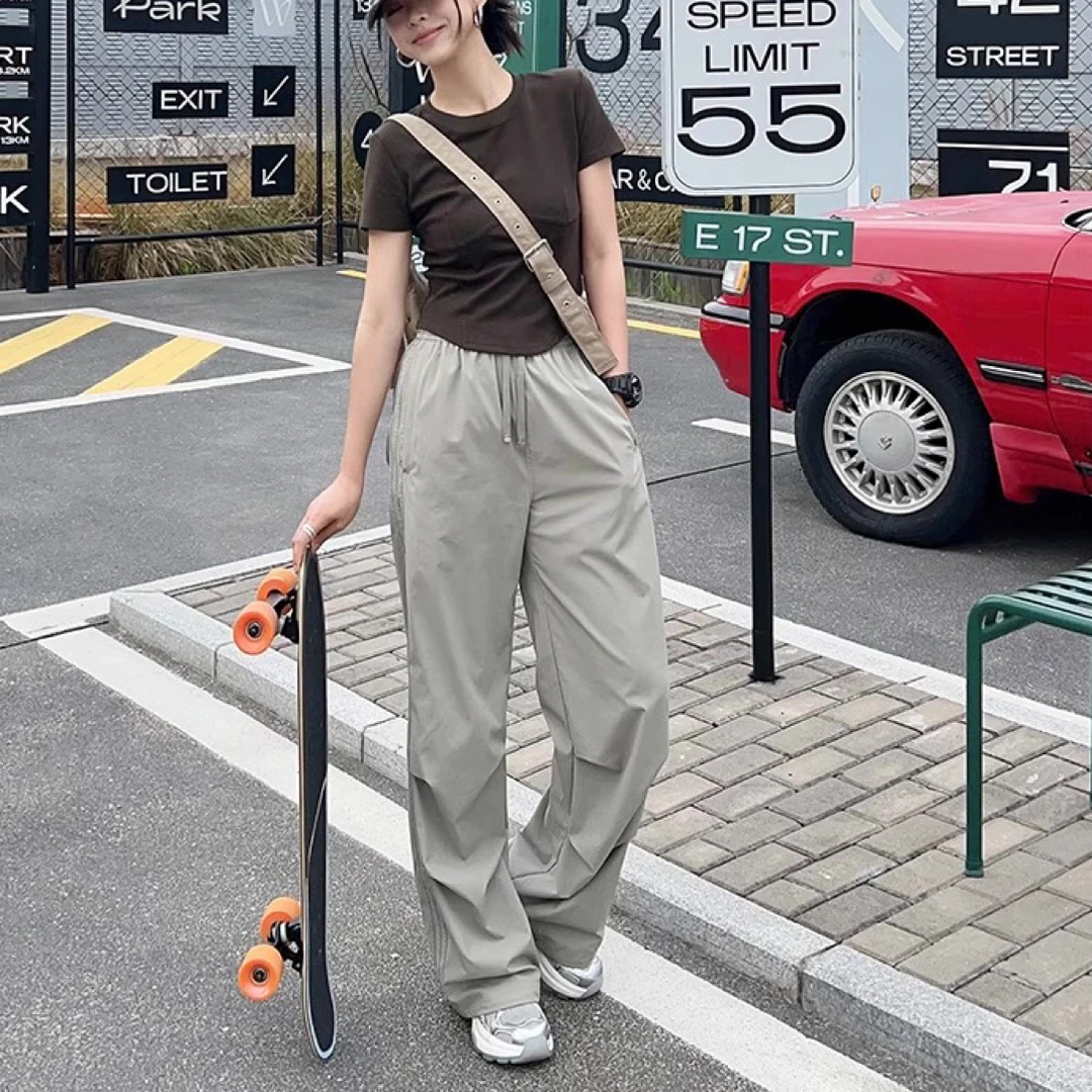 氛围裤 防晒UPF50+抗皱免烫工装裤【大60现货】