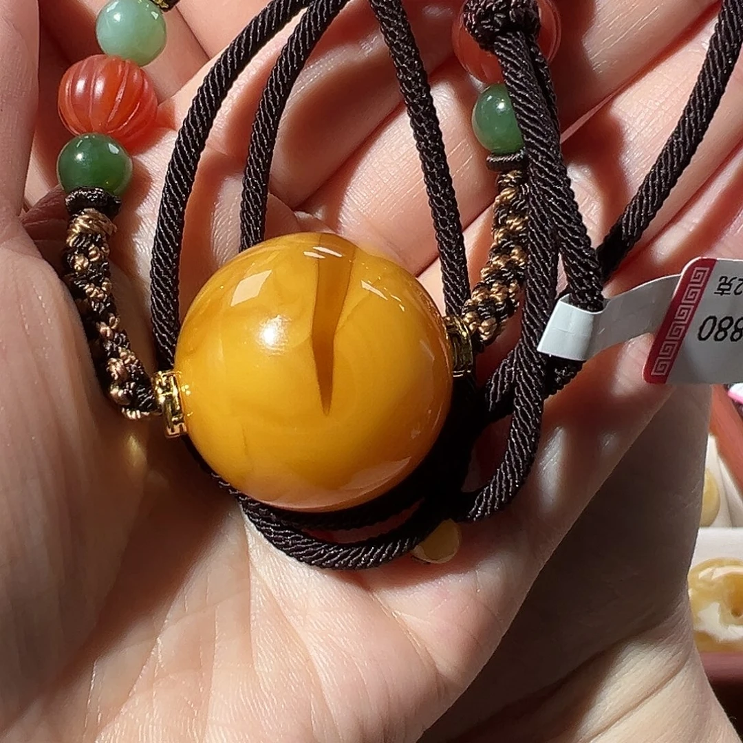 蜜蜡未镶嵌裸石蜜蜡珠子