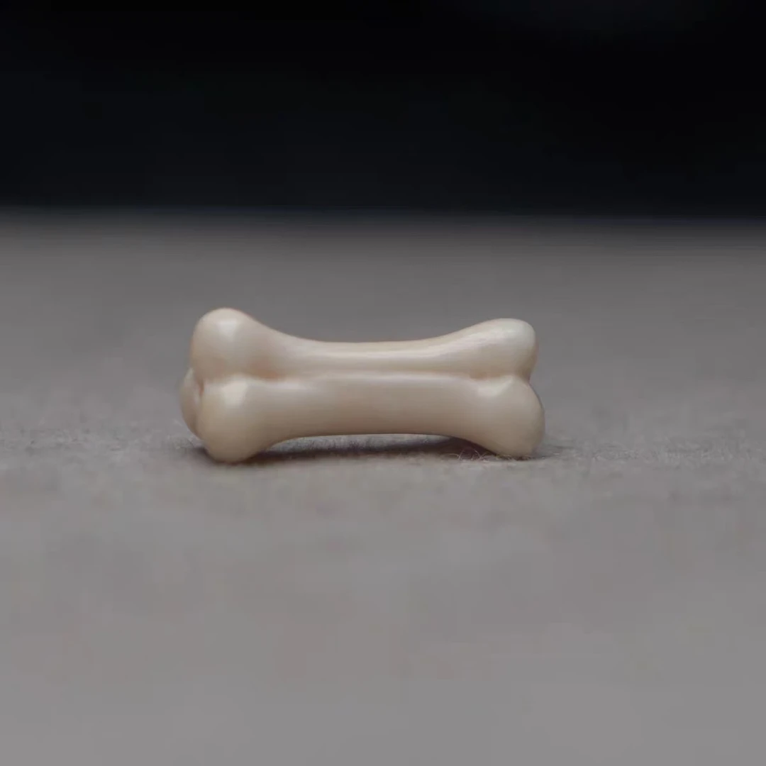 天然保真猛犸牙原色立体骨头吊坠项链DIY配饰背云挂件编码A0426