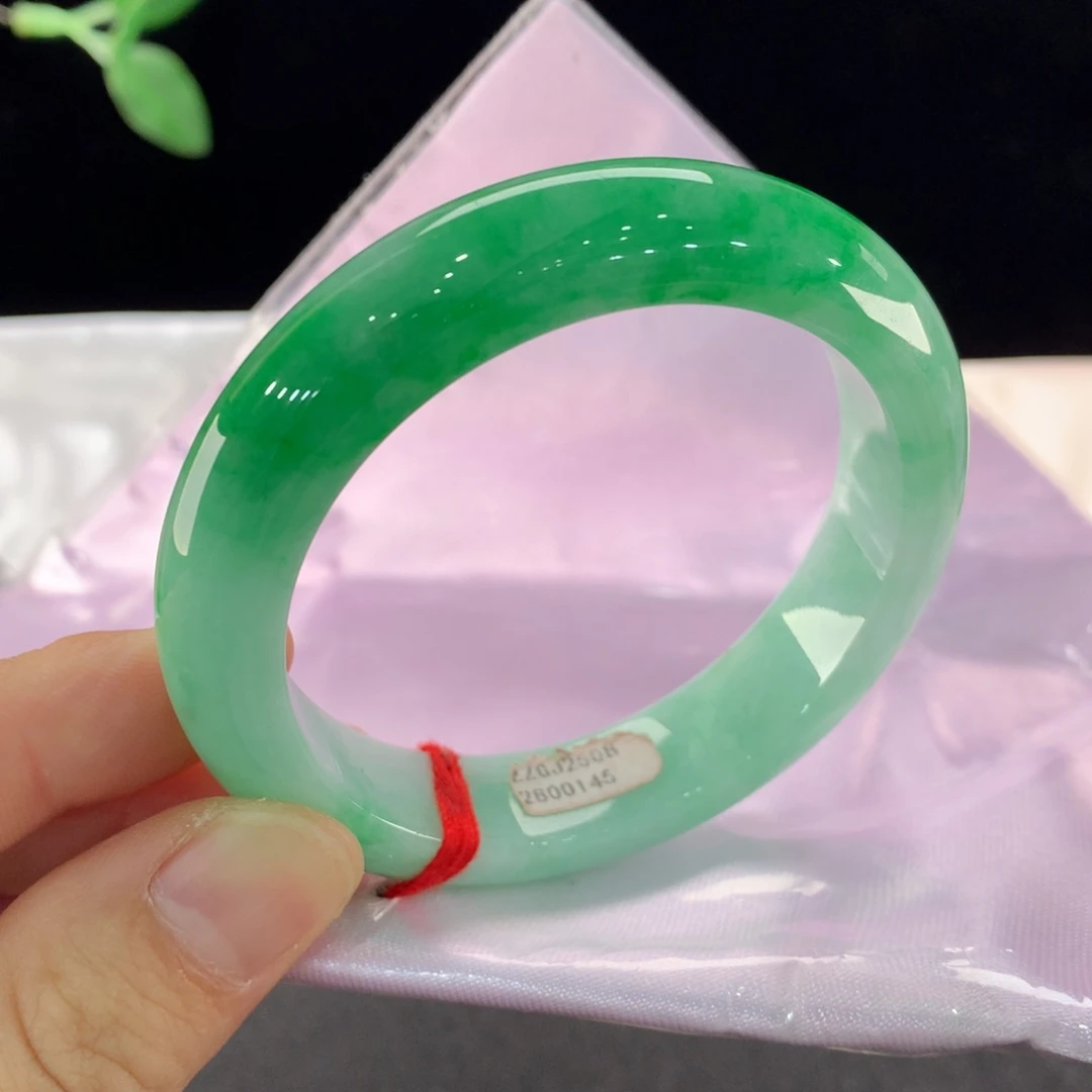 翡翠未镶嵌手镯0145