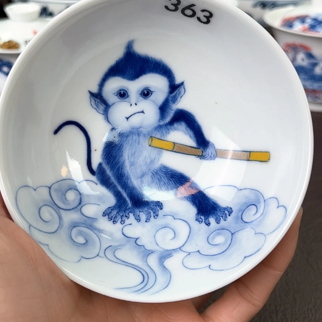 杯隆**咚手绘高温瓷器瑕疵