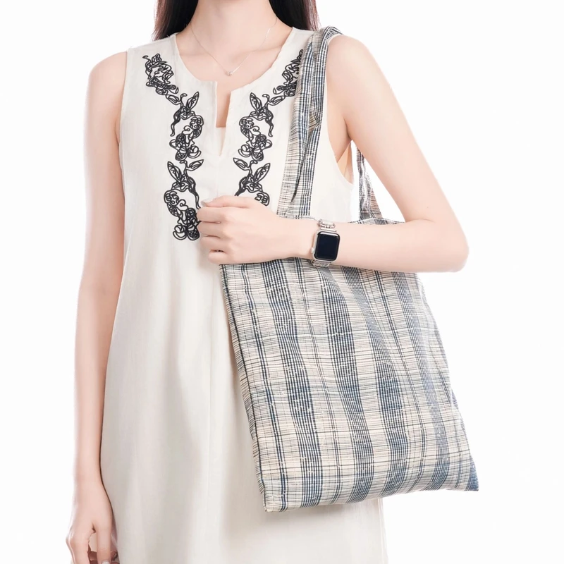 无则艺【冰丝托特】影织男女休闲通用小众单肩百搭个性文艺便携