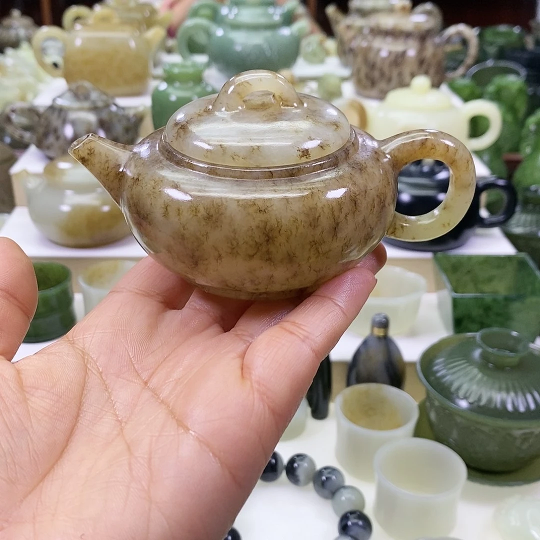 和田玉茶壶未镶嵌N**A