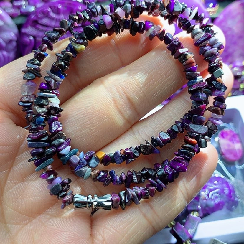 【闪购商品】苏纪石（舒俱来）未镶嵌项链淡**风