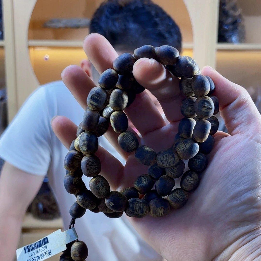 手串沉香棋楠老白棋留疤长串1.0/40克多样性发一