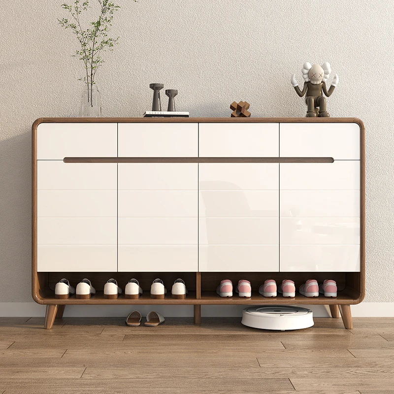 GULEJAR/顾乐家实木框架鞋柜家用大容量收纳鞋橱多层柜子现代简约