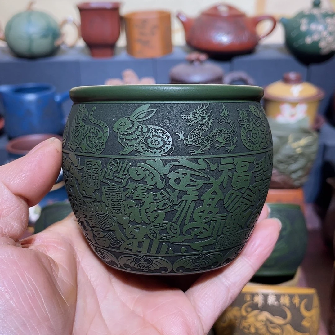 原矿紫砂手工主人杯