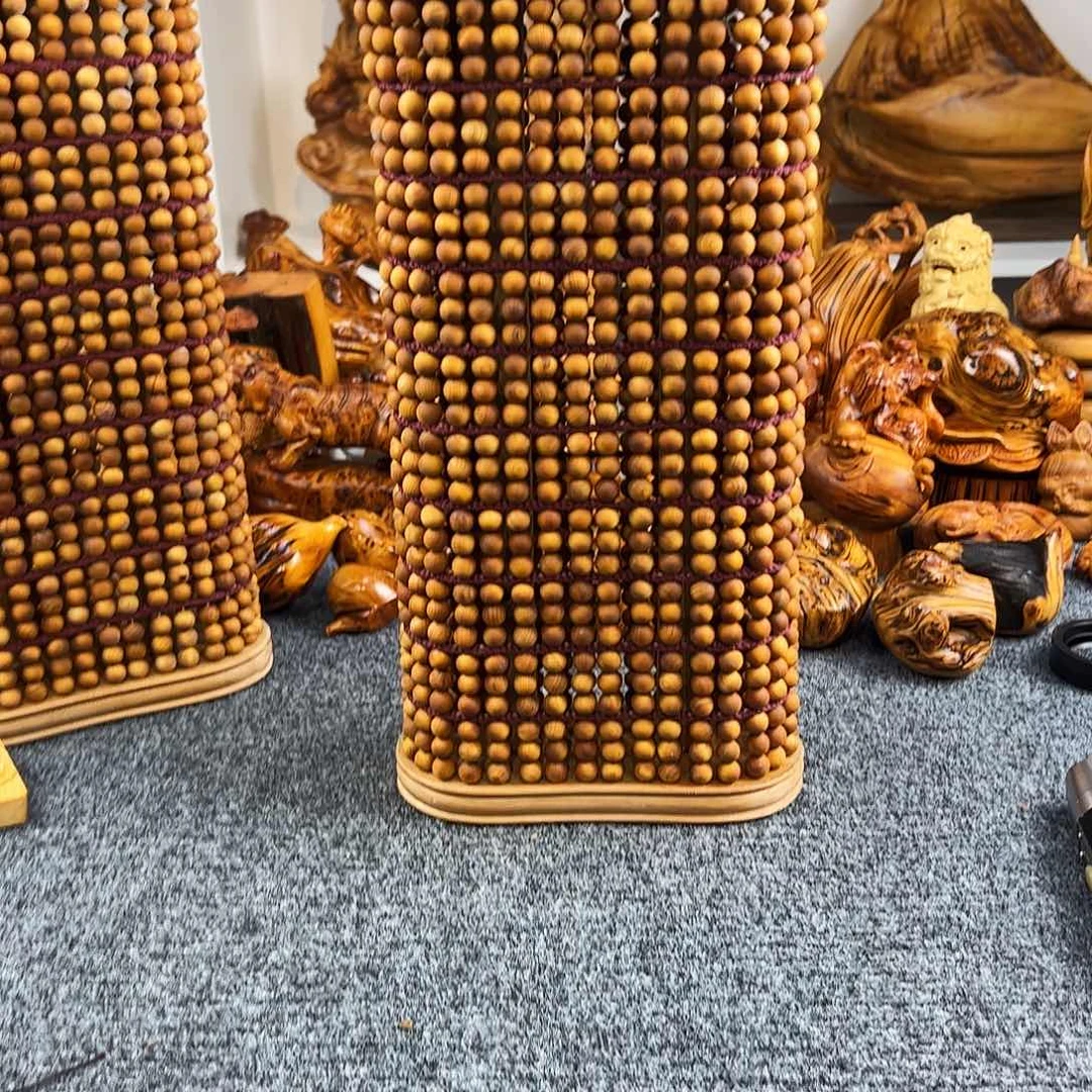 柏木太行崖柏干磨珠子枕头