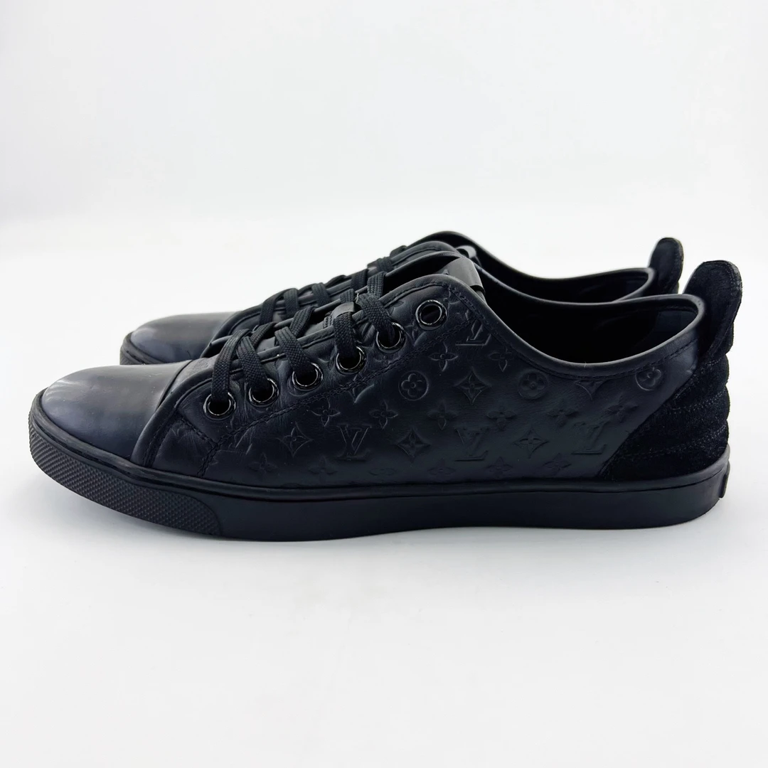 95新 LouisVuitton/路易威登 38码/黑色低帮系带板鞋/16889960