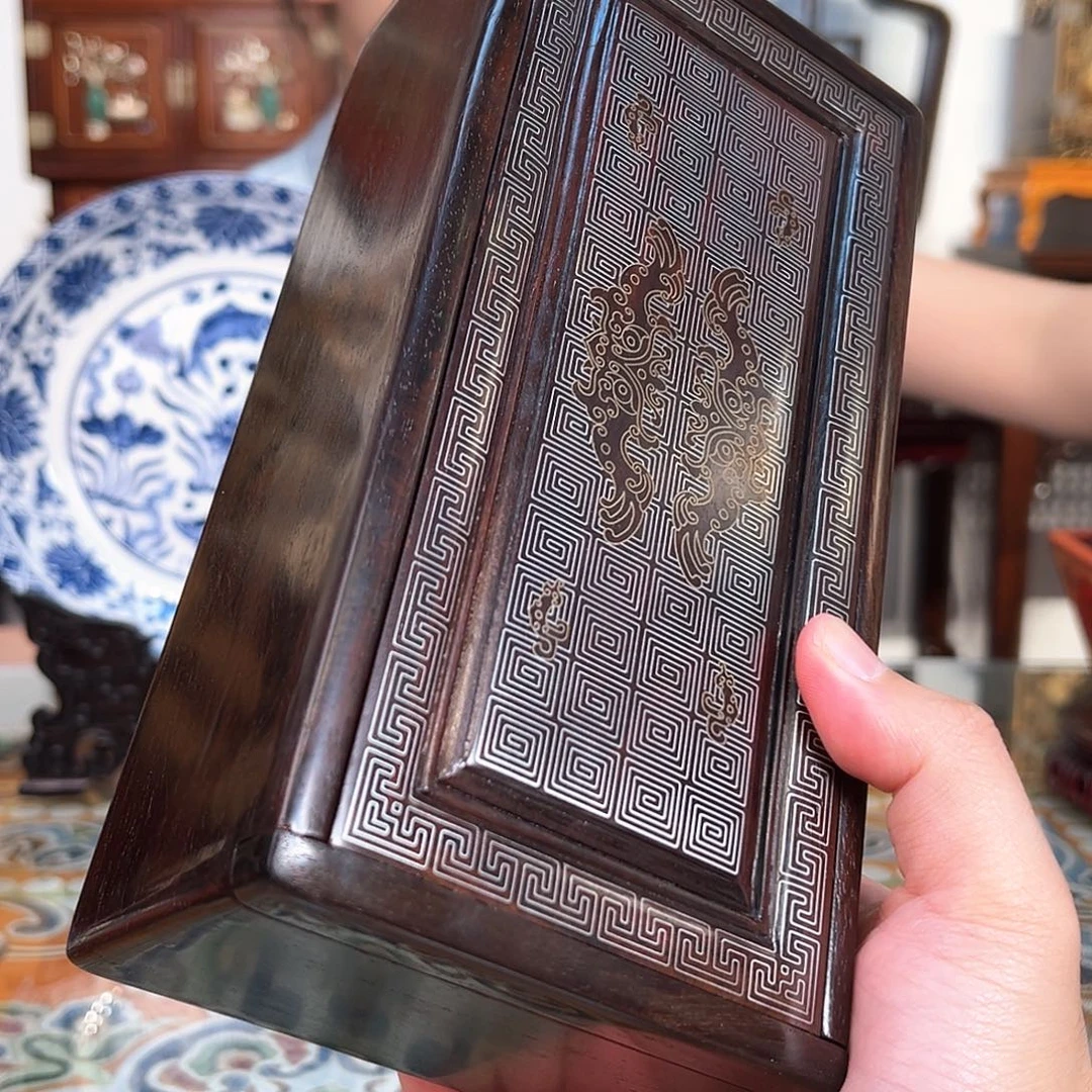 红酸枝木类成套家具大红酸枝机关盒