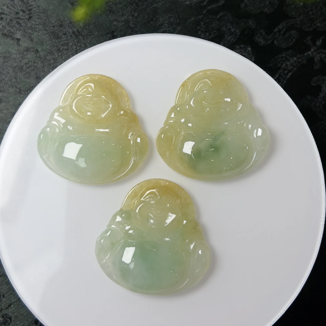 【芬姐珠宝】 K612-1314 佛公吊坠 天然缅甸A货翡翠多样性发一件